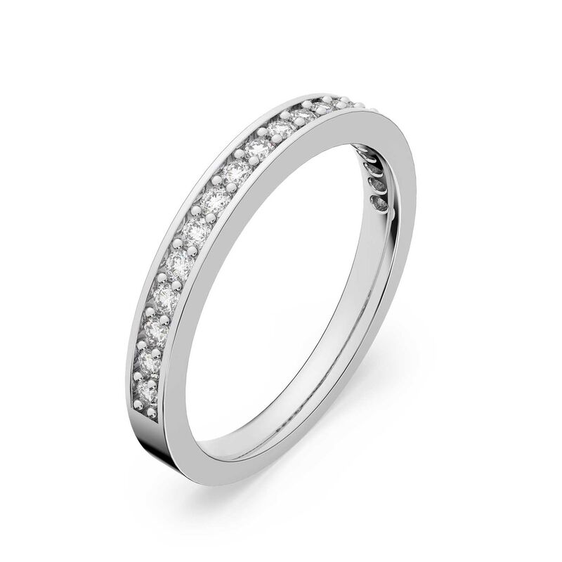 Swarovski Matrix Ring - Rhodium Plated 55 image number 1